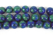 Azurite Polished Round 14mm EACH-beads incl pearls-Beadthemup