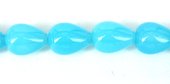 Chalcedony Polished Teardrop 12x16mm PAIR-beads incl pearls-Beadthemup