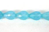 Chalcedony Faceted Teardrop 13x18mm PAIR-beads incl pearls-Beadthemup