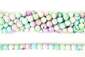 Agate Dyed Faceted Round 6mm beads per strand 65 Beads-beads incl pearls-Beadthemup