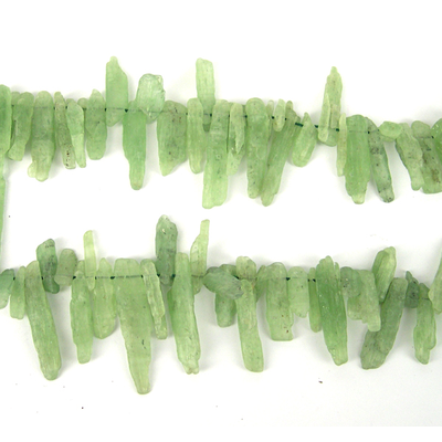 Green Kyanite 20-40mm Sticks beads per strand 67Beads
