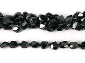 Black Spinel Faceted Nugget 10x8mm beads per strand 3-beads incl pearls-Beadthemup
