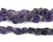 Amethyst Rough Nugget 14mm beads per strand 25Beads-beads incl pearls-Beadthemup