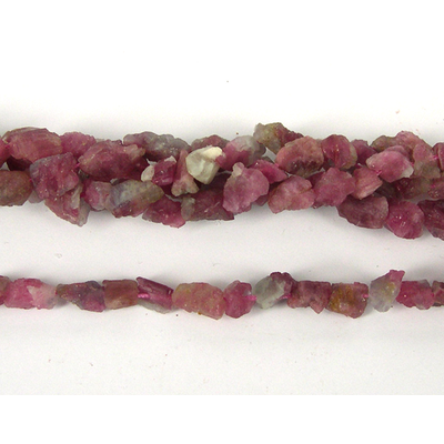 Pink Tourmaline Nugget 6-10mm beads per strand 50Beads