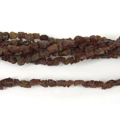 Red Garnet Nugget 6x10mm beads per strand 64Beads