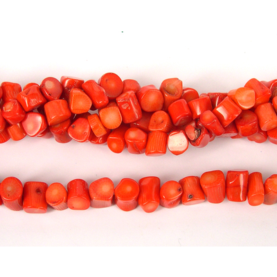 Coral Apricot S/Drill Tube 10mm strand