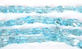 Blue Topaz approx 13mm Faceted nugget EACH-beads incl pearls-Beadthemup