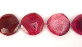 Agate Faceted  Slice Pink 50mm bead EACH-beads incl pearls-Beadthemup