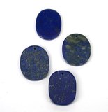 Lapis  Natural 30x40mm Oval Pendant EACH-beads incl pearls-Beadthemup