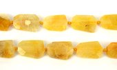 Agate Slice Yellow app 30mm beads per strand 12Beads-beads incl pearls-Beadthemup
