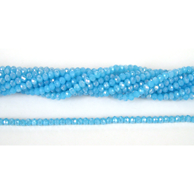 Chinese Crystal 4x3mm 140 beads Blue AB