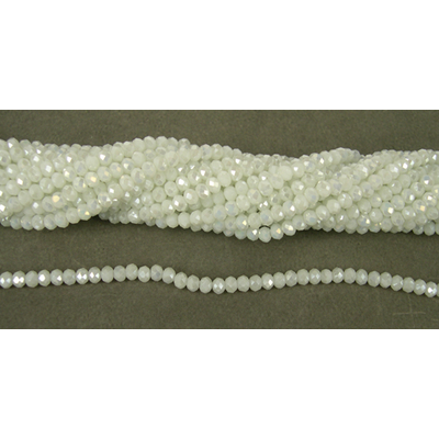 Chinese Crystal 4x3mm 140 beads White AB