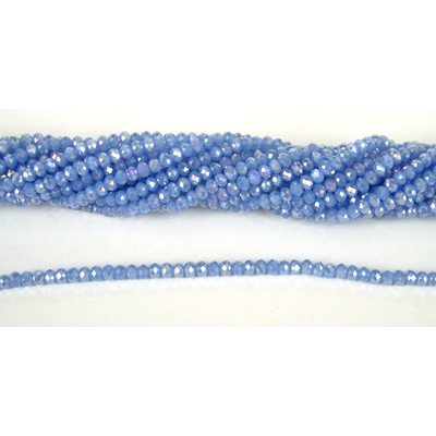 Chinese Crystal 4x3mm 140 beads Baby Blue AB