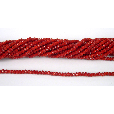 Chinese Crystal 4x3mm 140 beads Dark Red