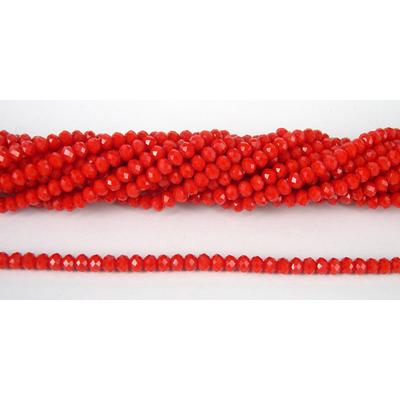 Chinese Crystal 4x3mm 140 beads Red