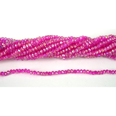Chinese Crystal 4x3mm 140 beads Hot Pink