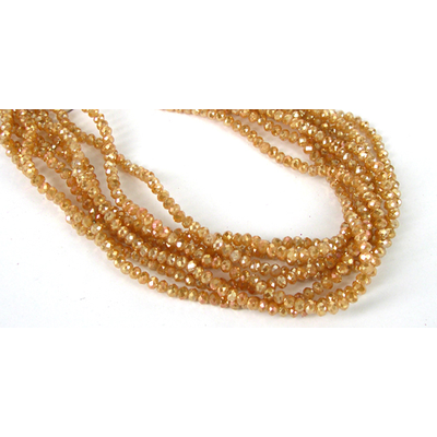 Chinese Crystal 4x3mm 140 beads Caramel
