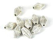 Sterling Silver plt Copper Bead Olive 13x8mm 10 pack-findings-Beadthemup