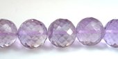 Amethyst Pink Round app.10mm Faceted ea-beads incl pearls-Beadthemup