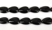 Onyx 20x30mm Polished Flat Teardrop beads per strand 13Beads-beads incl pearls-Beadthemup