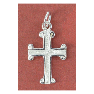 Sterling Silver Cross pendant 10x5mm wo/Rng 2 pack