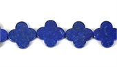 Lapis Natural 20mm Flower Bead EACH-beads incl pearls-Beadthemup