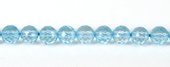 Blue Topaz Faceted Round 6mm EACH-beads incl pearls-Beadthemup