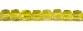 Lemon Quartz Faceted Cube approx 8mm EACH-beads incl pearls-Beadthemup