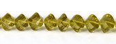 Lemon Quartz Faceted twist 10x12mm EACH-beads incl pearls-Beadthemup
