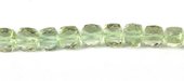 Green Amethyst Faceted Cube approx 7mm EACH-beads incl pearls-Beadthemup