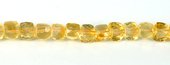 Citrine Faceted Cube approx 7mm EACH-beads incl pearls-Beadthemup