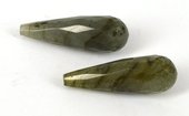 Labradorite A+ Faceted Briolette 10x30mm per PAIR-beads incl pearls-Beadthemup