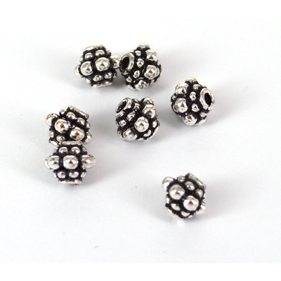 Sterling Silver Plate Copper OX Bead 6x6mm 10 pack