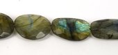 Labradorite Faceted Flat Slice app 28x23mm EA-beads incl pearls-Beadthemup