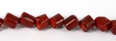 Coral Red S/Drill Cube app 9mm strand-beads incl pearls-Beadthemup