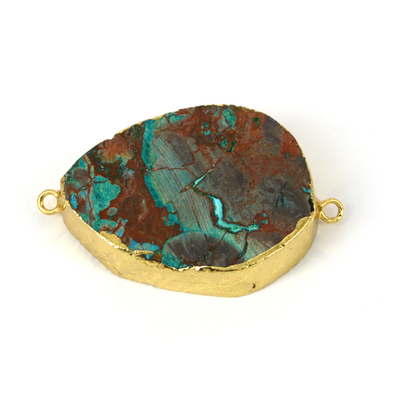 Jasper dyed Connecter 45x28mm
