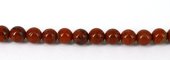 Red Jasper Natural Polished Round 6mm strand-beads incl pearls-Beadthemup