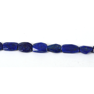 LAST STRAND Lapis Natual Flat nugget app 15x8mm