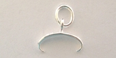 Sterling Silver Bail Briolette/Pinch 10mm width-findings-Beadthemup