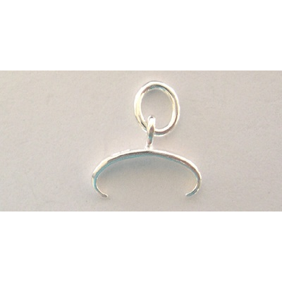 Sterling Silver Bail Briolette/Pinch 10mm width