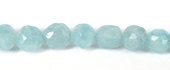 Aquamarine Faceted Round nugget app 12mm-beads incl pearls-Beadthemup