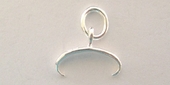 Sterling Silver Bail Briolette/Pinch 12mm width-findings-Beadthemup