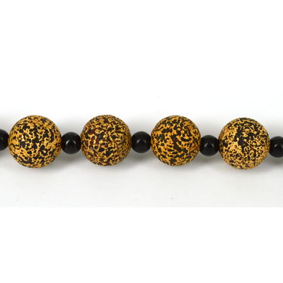 Tibetan Agate  19mm Round Bead