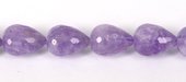 Amethyst Faceted Teardrop 15x20mm PAIR-beads incl pearls-Beadthemup