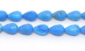 Howlite dyed Faceted Teardrop 18x13mm PAIR-beads incl pearls-Beadthemup