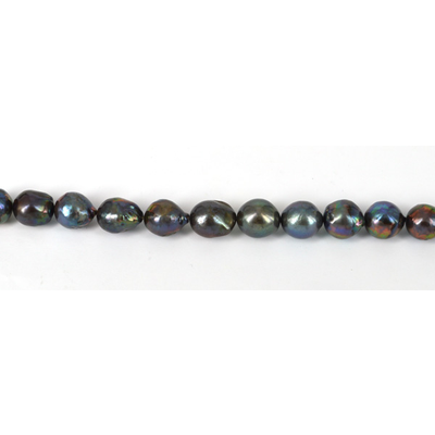 Fresh Water Pearl AAA Black Baroque 18+mm strand