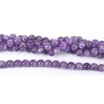 Amethyst Cape Polished Round 12mm strand