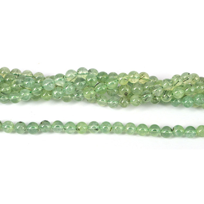 Prehnite Polished Round 8mm strand