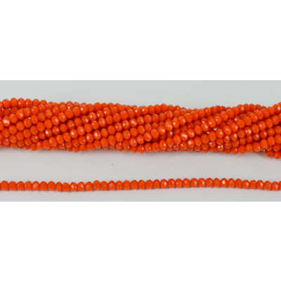 Chinese Crystal 4x3mm 150 beads Orange