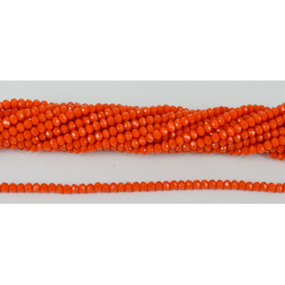 Chinese Crystal 4x3mm 150 beads Orange